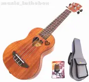 Sweet 21" Mahogany with heart hole & heart carved Soprano Ukulele+Padding bag