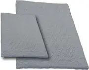 Castle Hill CH-BR-21X34&24X40-SHSTR-2PCS-WH 2-Piece Bath Rug Sets, 21 by 34-Inch/24 by 40-Inch, White