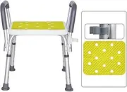 Shower Chair Bath Stool Bathtub Stool Shower Stool Transfer Bench with Height Adjustable Legconvertible to Right Or Left Hand Entry