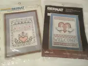 Bernat Sampler Happy Heart Sampler H04008 & Friendship Geese S03013 NEW