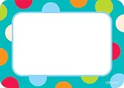 Creative Teaching Press Labels, Dots on Turquoise (4516)