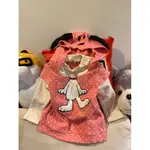 二手 女童SNOOPY 史努比可愛造型連帽拼接長袖上衣 80CM