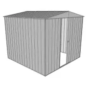 Build-a-Shed 2.3 x 2.3 x 2.3m Front Gable Single Sliding Door Shed - Zinc