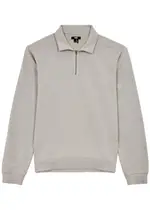 Paige Davion Half-zip Cotton Sweatshirt - Light Grey - M M