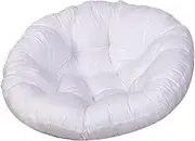 Leefasy Swing Chair Cushion, Hammock Chair Seat Pad, Stylish Office Seat Cushion for Meditation Patio Outdoor Bedroom, White