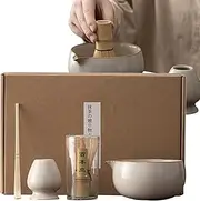 Matcha Whisk Set - Matcha Whisk 4 Piece Matcha Powder Kit | Matcha Bowl Set, Matcha Accessories for Beginners, Home, Enjoy Alone Or Share with Friends