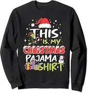 [VidiAmazing] This is My Christmas Pajama Matching Santa Hat PJs Kids Sweatshirt ds604 T-Shirt