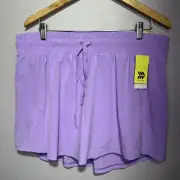 All in Motion Skort Active Women’s Size XXL Light Mid Rise Zip Pocket Lavender
