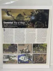 Elemental: War of Magic PC Fantasy Video Game Preview 2010 Vintage Print Ad