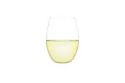 Plumm Outdoors Stemless WHITE+ Unbreakable Polycarbonate Wine Glass Set - 4 Pack