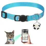 Cat Collar Breakaway with Bell and QR Code ID Tag, Reflective Adjustable Kitt...