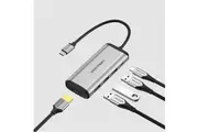 Vention 5-in-1 USB-C Docking Station - Gray Metal Type HDMI / USB3.0 3 / PD