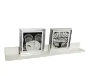 Durable Mdf Picture Ledge Floating Wall Shelf White Finish Easy Install New
