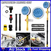 Long Handle Automatic Rotating Foaming Microfiber Car Wash Brush Cleaning Mop VN