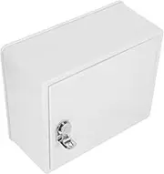 FOYTOKI Box Takeaway Key Box Wall Mounted Milk Container Lockable Milk Holder Milk Storage Case Wall Mounted Storage Container Outdoor Milk Holder Lockable Milk Case White Plastic
