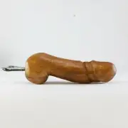 WOODEN BOTTLE OPENER Penis Shape Phallic Wood Carved Collectible Gift