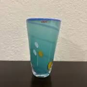 Aida Hand Blown Glass Vase 6 3/4”