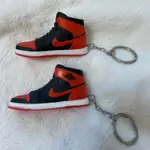 現貨 鑰匙圈 迷你 球鞋 AIR JORDAN BRED 1代 大約是12吋 公仔尺寸 湘北 灌籃高手 櫻木花道 愛鞋