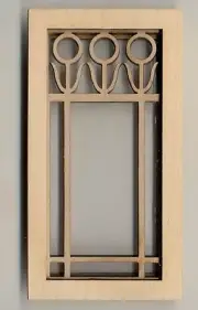 Window - Prairie Flower - 2187 wooden dollhouse miniature 1:12 scale USA made