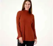 NEW SUSAN GRAVER WEEKEND ESSENTIALS COOL TOUCH FIT & FLARE TUNIC GINGER SZ MP