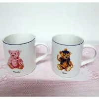在飛比找蝦皮購物優惠-1995日本限定steiff Teddy 🧸 金耳釦mug組
