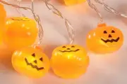 Pumpkin String LED Lights Battery Powered Autumn Decor New