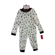 Family PJs Tree-Print Kids Matching Christmas Pajama, 2-pc Set Size Small