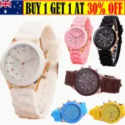 Fashion Women Watches White Silicone Jelly Quartz Watch Ladies Dress Wrist Watch