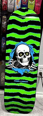 Powell Peralta Skateboard Deck Old School Ripper Green and Blue