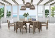 LILLIAN 7 Piece Outdoor Dining Setting.