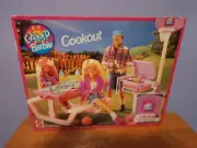 NIB 1994 Camp Barbie Cookout Playset & Accessories #67110