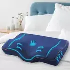 Neck Back Pillow Cushion Support Contour Rebound Memory Foam Butterfly Shaped