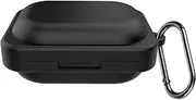 USTIYA Case for Nothing Ear A Protection Cover Full-Body Soft Silicone with Keychain Headphone Accessories (Black)