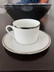 Philippe Deshouliers Limoges SET 10 China Senat Coffee Tea Cup & Saucer NWT New