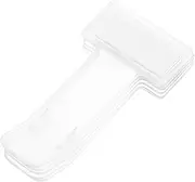 6pcs Car Ticket Clip Parking Permit Card Holder Note Holder for Car Windscreen Vehicle Parking Pass Hang Tag Holder Temporary Parking Card Holder Car Clip Transparent Foam Glue