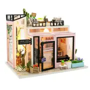 Wooden Model Studio Assembly DIY Doll House Miniature Furniture Kit Adult Toys