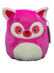 BNWT 2020 Kellytoy Squishmallow Plush 20cm Lucia Pink Racoon Collectible Toy