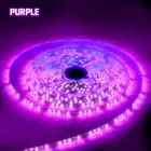 16 FT 12V 3528 UV Ultraviolet purple waterproof 300 Led Strip lamp PURPLE light