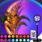 Bavcieu Sunset Lamp Projection Led Lights with Remote 16 Colors Night Light 3...