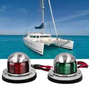 Marine LED Navigation Light Set for Boats Waterproof Red/Green 8 Lamp Beads