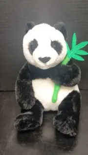 Save the Earth Realistic Plush Panda Bear Made With 100% Recycled Materials