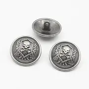 10Pcs Clothes Buttons - Metal Sewing Buttons Shank Round Shaped Button Set for Blazer, Suits, Coat, Uniform, Jacket, 20mm