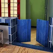 Saloon Cafe Swinging Door 180° Open Close Door for Kitchen Bar Restaurant Divider Decorative Door with Hinges