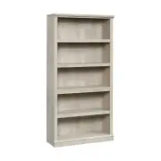 Design Square Emalie Benedic Classic 5-Tier Modern Wooden Bookshelves Display Bookcase Chalked Chestnut