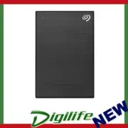 Seagate One Touch With Password 5TB External Portable Hard Drive - Black