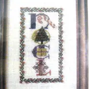 NOEL Holiday Embellished Cross Stitch Pattern Chart