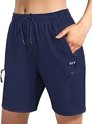 [BVVU] Women's Hiking Cargo Shorts Lightweight 7" Summer Shorts for Women Quick Dry Athletic Casual Travel with Pockets