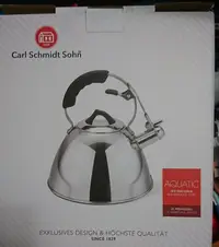 在飛比找Yahoo!奇摩拍賣優惠-德國品牌 Carl Schmidt Sohn不鏽鋼3L笛音壺