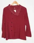 E Retro Pullover blouse lightweight Red Size M - NWT