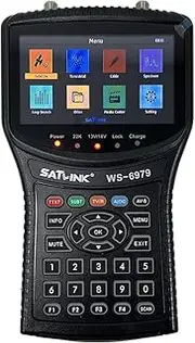 WS-6979 DVB-S/S2, DVB-T/T2/C Combo Meter MPEG-2/4 H.265 (10 Bit), Satellite Meter Finder QPSK,8PSK,16APSK,32APSK, Support Constellation Analyzer; Spectrum Analyzer